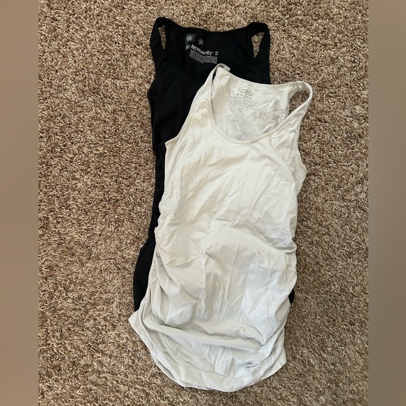 BeMaternity Black and White Tank Tops - Picture 1 of 2
